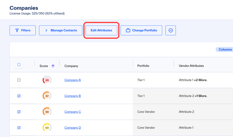 Edit Attributes button